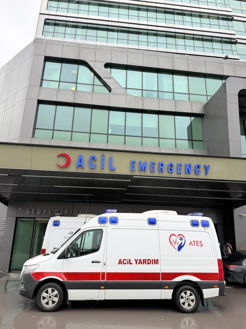 Ambulans aracı detay görüntüsü
